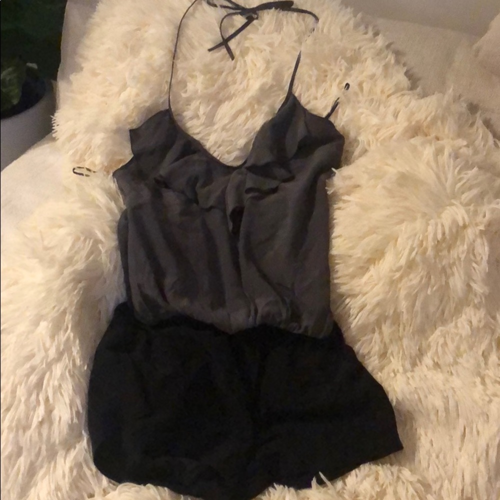 Silk romper